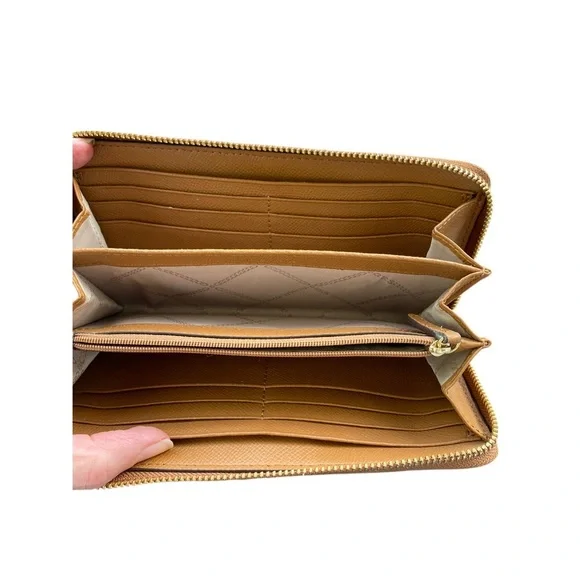 Michael Kors Tan Saffiano Leather Wallet - Picture 3 of 5